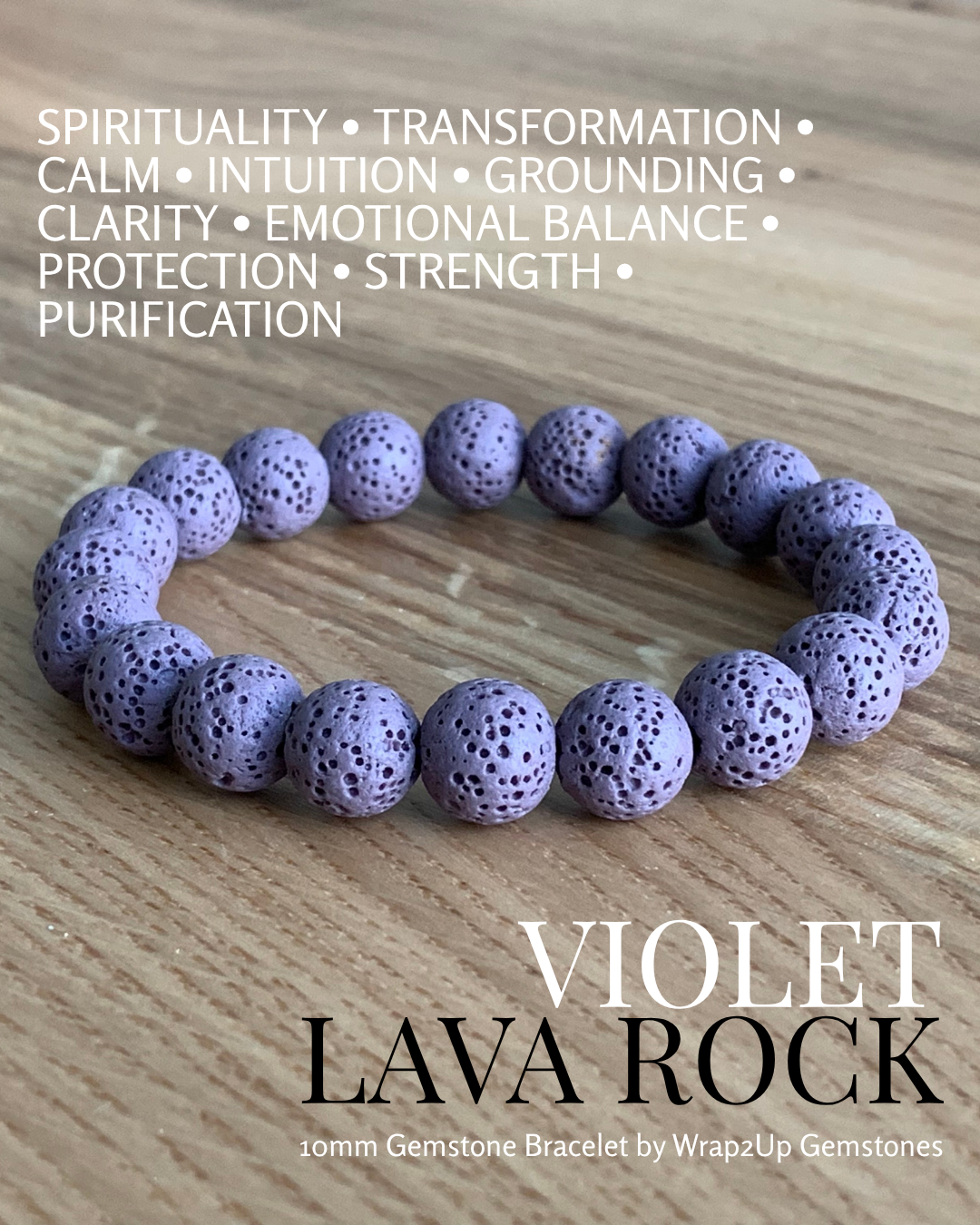 VIOLET ROCK GEMSTONE BRACELET