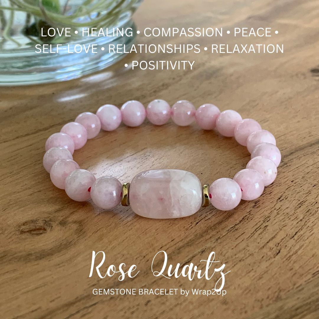 ROSE QUARTZ GEMSTONE BRACELET