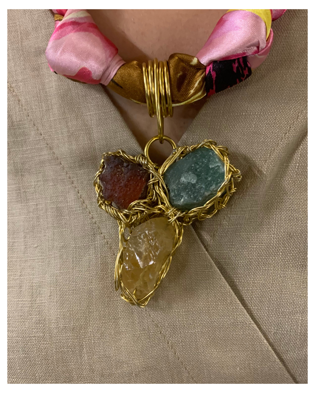 Wire-Wrapped Gemstone Necklaces