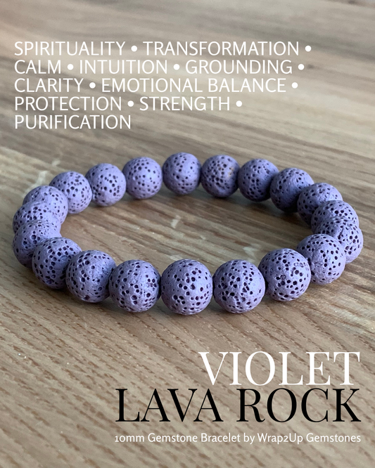 VIOLET ROCK GEMSTONE BRACELET