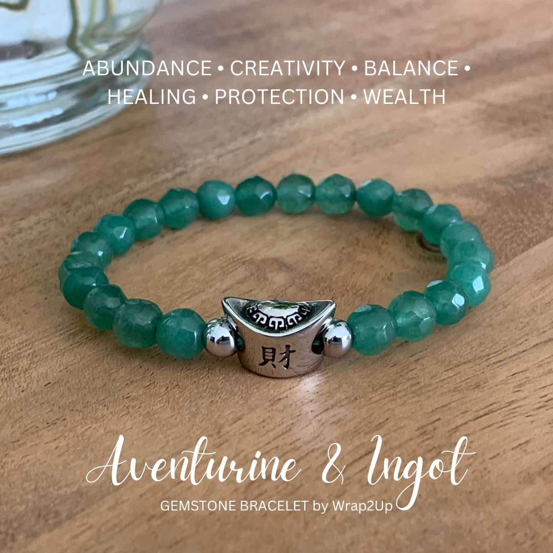 AVENTURINE & INGOT GEMSTONE BRACELET