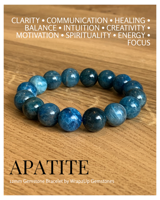 APATITE 12mm GEMSTONE BRACELET